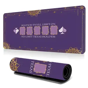 Stylish Texas Hold’em Gaming Mouse Pad Extra Large Purple Star Poker Mouse Pads for Desk XXL Mouse Pad for Laptop Extended Mouse Pad 35x16Inch Non-Slip Rubber Base Stitched Edge Surface Perfect Gift for Home Games Card Players PokerNight Use