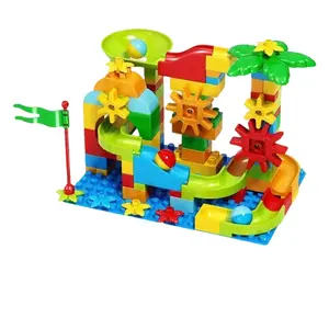 DIY Marble Run & Race Track Building Set for Kids Fits All Major Brick Brands Fun Creative Play Educational Toy