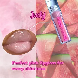 Pink Pixie Makeup: Glossy Lip, Soft Pink Lipgloss, Watermelon Flavored Lip Care Moisturizing