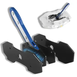 Brake Caliper Press Tool 360° Swing Ratchet Expander Manual Piston Spreader for Single Dual Quad Disc Brakes Automotive Truck Motorcycle Maintenance Steel Plate Quick Reset Easy Use