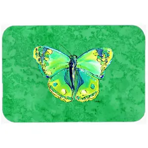 Carolines Treasures  Butterfly Green on Green Mouse Pad- Hot Pad or Trivet