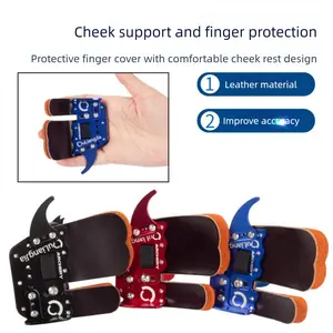 Double Layer Bow Cheek Rest Finger Guide – Archery Finger Protection & Positioning Aid