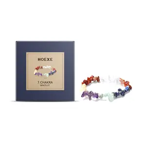 Hoexe Seven-Color Bracelet Seven-Color Simple Jewelry Stone Bead Wheel Yoga Beaded Bracelet