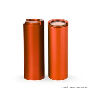 BCB Coin Holder – Coin Tube Holds 40 Plus Coins Quarter or Dollar Dispensers | Aluminum