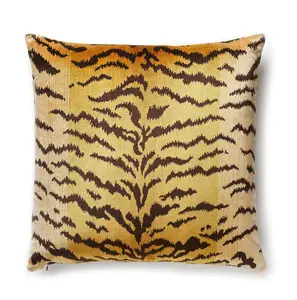 Scalamandre Tigre-Silk Square Pillow - Soft and Cozy
