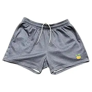 Essential JOOCY AF Shorts - Charcoal, Elastic Fabric, Stylish Casual Men's Wear, Polyester Material, Casual Style