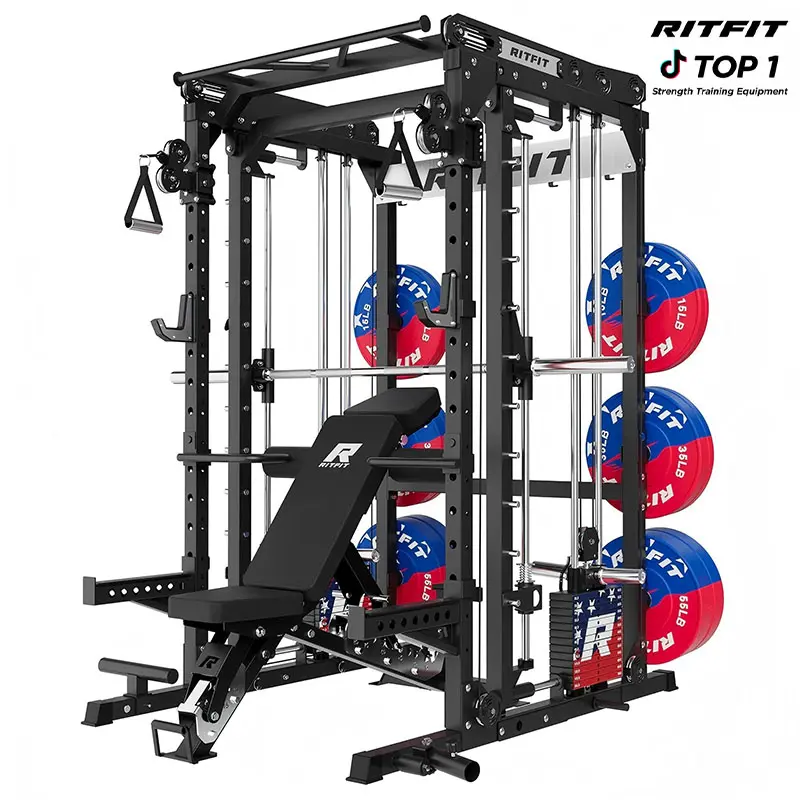 RitFit M2 Multi-Functional Modular Home Gym Smith Machine Tailored to All Fitness Levels, Home Exercise Equipment, Home Gym Rack,summerwins