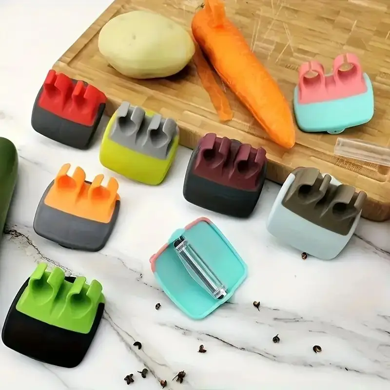 Finger Grip Vegetable Peelers for Kitchen - Silicone Kitchen Mini Potatoes Peeler Fruit and Vegetable Peeler Kitchen Peeler Tool - Potato Peeler Hand