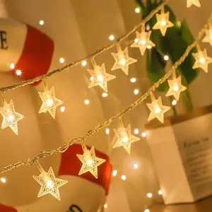 String Lights 10Ft 20 LED Fairy Lights Operated Indoor Outdoor Twinkle Christmas Lights for Bedroom Party Wedding Xmas Tree Decoration Warm White
