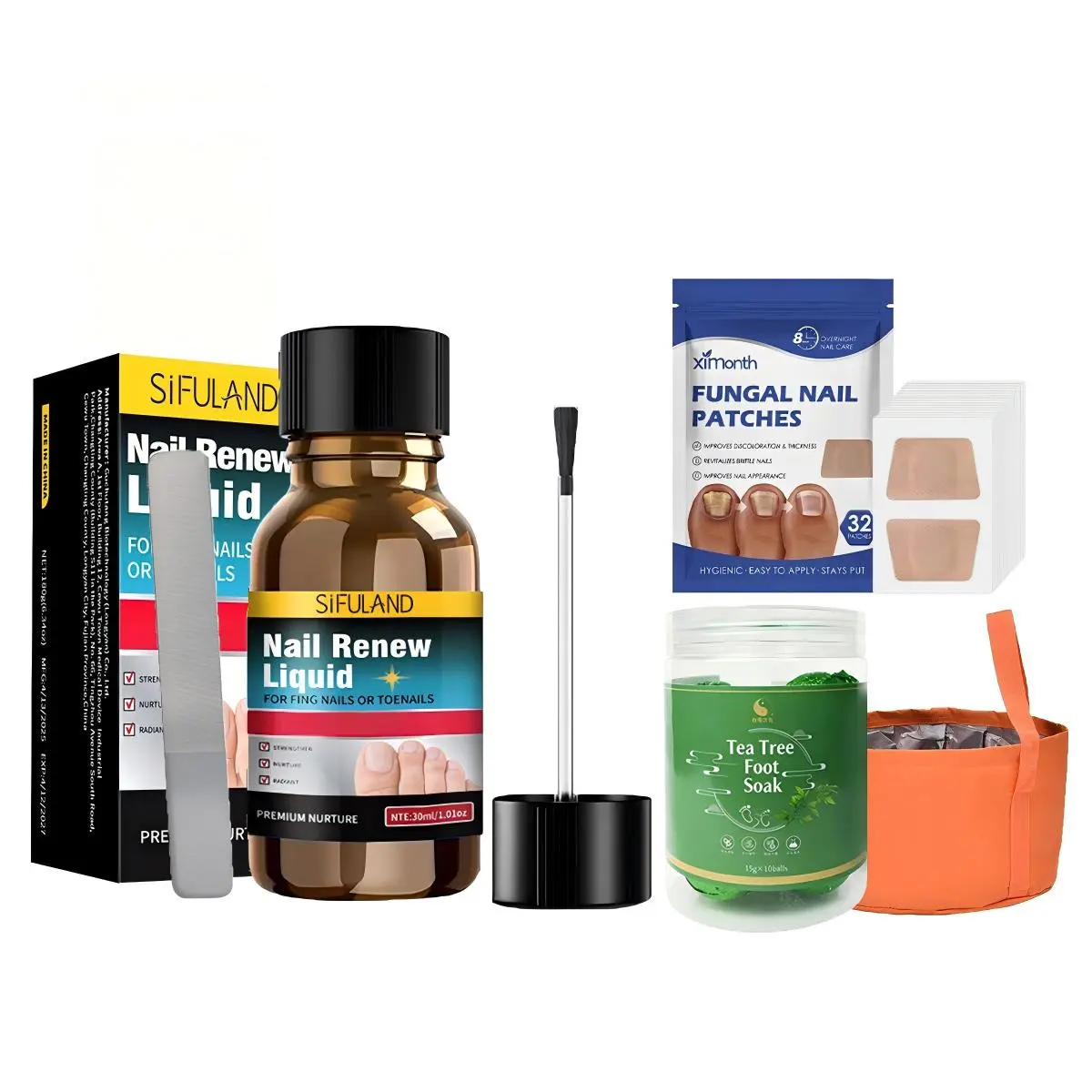 Fungal Nail Care Kit Everything Included for Strong, Clear Nails, Natural & Safe