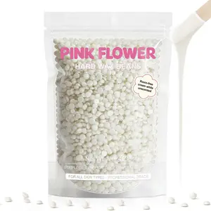 PINK FLOWER Creamy Unscented Hard Wax Beads