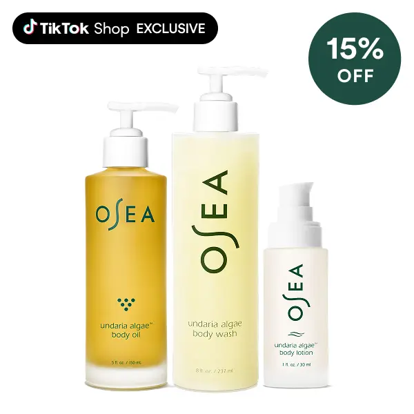 OSEA Undaria Body Glow Trio – Hydrating Body Wash, Body Oil & Body Lotion Set for Radiant, Smooth & Glowing Skin OSEA Undaria Body Glow Trio – Hydrating Body Wash, Body Oil & Body Lotion Set for Radiant, Smooth & Glowing Skin