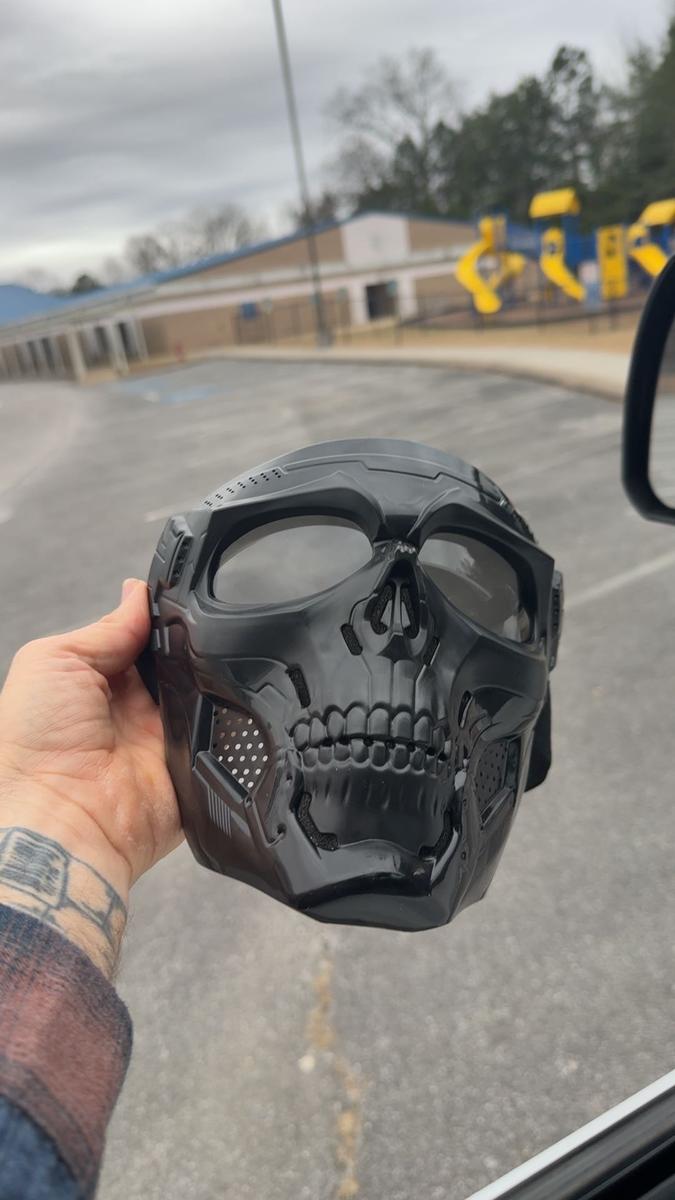 Item: Black mask & gray lenses