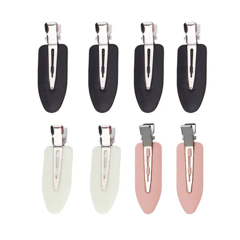 8 count No Bend Hair Clips for unisex, No Crease Hair Clips for Hair Styling and Makeup Application