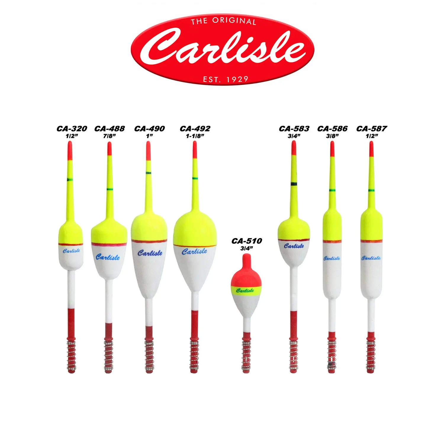 Carlisle Spring Fishing Floats – Assorted Sizes