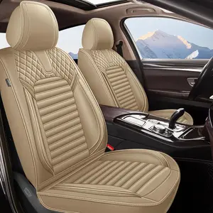 Custom Fit Full Set 2/5 Seat Covers for Toyota 4Runner 2003-2025 - Leather Breathable Waterproof, Airbag Safe All Weather, Heavy-Duty Vehicle Seat Protectors, Faux Leather, Modern, Car Seat Protector, All Seasons