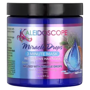 Kaleidoscope Miracle Drops 3 Minute Hair Mask - 8 oz Deep Conditioning Treatment for Dry, Damaged Hair - All Hair Types (2 Pack)