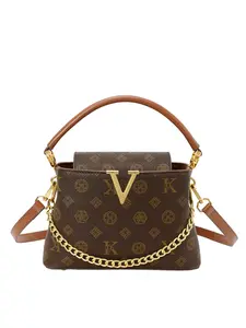 2026 New Casual Fashion Commuter Simple Versatile Design Retro Messenger Shoulder Handbag, Daily Commute Use, PU Material, All Seasons