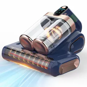 EKD Bed Mattress Vacuum Cleaner Cordless 16Kpa Handheld Vacuum, Vacuum Cleaner with 253.7nm UV-C Light,HEPA Filter & Ultrasonic, Portable Vacuums for Sofa Couch Crib Birthday Gifts for women blue+gold