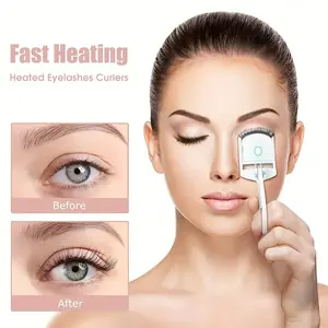 USB Charging Eyelash Curler, Fast Heating in 30 Seconds, & Colors Available, Long-Lasting Natural Lashes, Essential Makeup Tool
