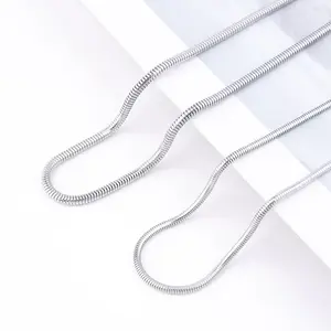 High-end Silver Snake Chain Necklace, Stylish Daily Accessory for Dating, Commute & Parties