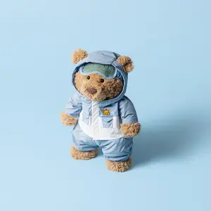 Jellycat Bartholomew Bear Snow Suit Plush Toy with Gift Bag, Cute Teddy Bear Stuffed Animal, Soft Winter Bear Doll, Cozy Plush Gift for Kids Girls Boys, Baby Nursery Decor, Birthday Christmas Gift