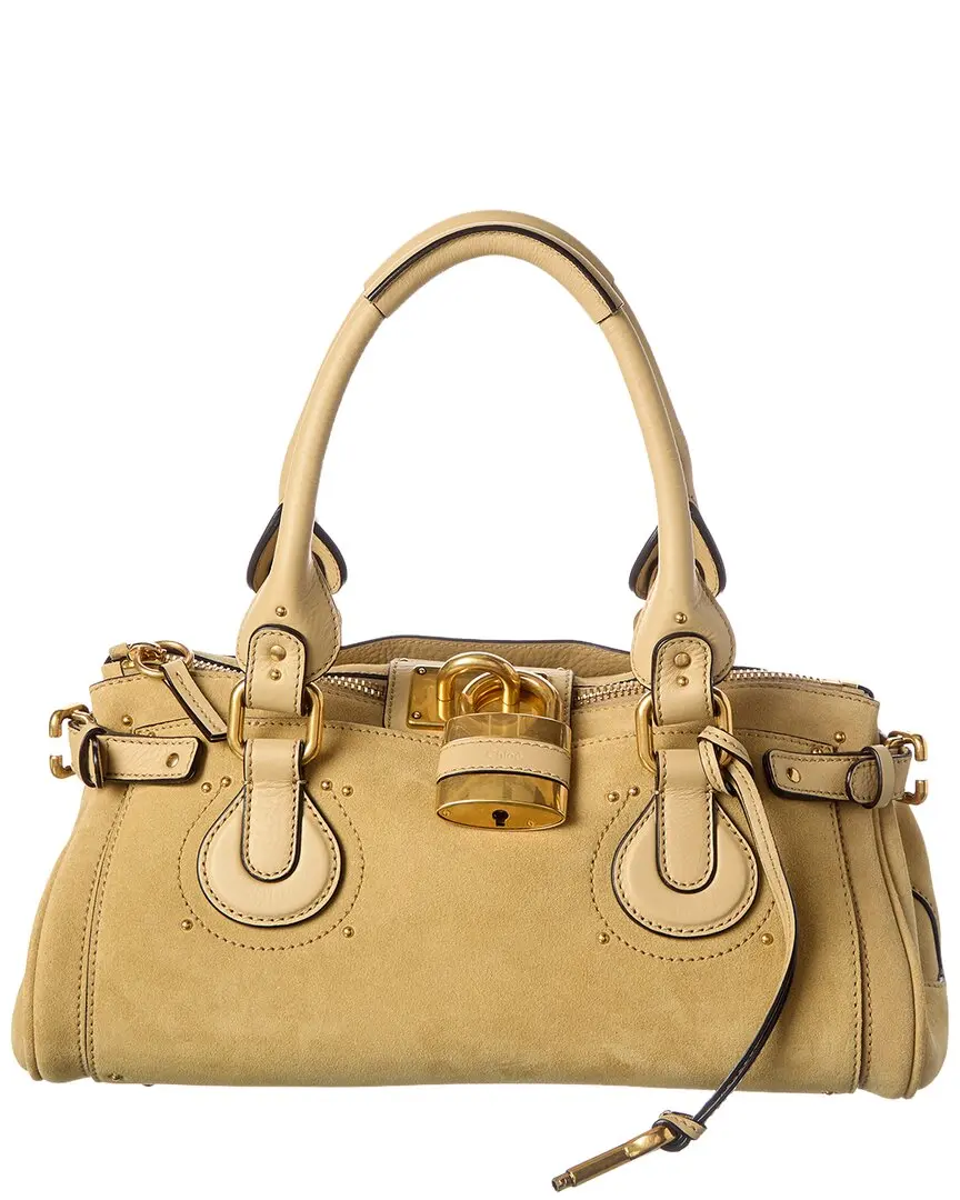 Chloé Paddington Suede & Leather Shoulder Bag