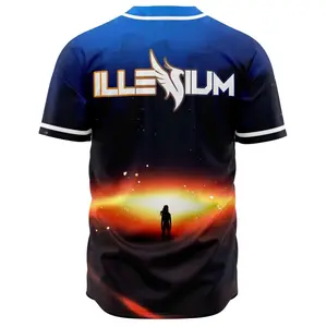 Illenium Nightlight Inspired Baseball Jersey, All-Over Print Electronic Music Festival Shirt
