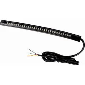 Universal LED Light Strip-Tail, Brake, Stop, Turn Signal - 32 LEDs, 8 in, Flexible LED Light For Motorcycle