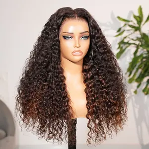 {WW}Megalook Hair New Upgrade 13x6 Three-Go Glueless Wigs Fitted All Pre-Styled Parting Breathable Dome Cap Free Lace Front 100% Human Hair Wig 4P30 Water Wave Hair 320℉ Heat Resistant
