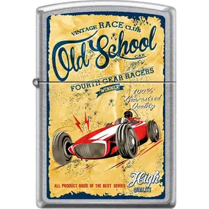 Zippo Manufacturing  2019 Vintage Race Club Lighter - Street Chrome