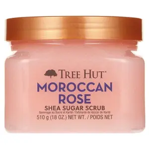 Tree Hut Exfoliante Corporal de Azúcar con Karité y Rosa Marroquí, 18 oz