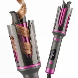 Realair Automatic Curling Iron, 1 Inch Rotating Ceramic Hair Curler with 4 Temp Settings & Fast Heating, Anti-Scald & Anti-Tangle Auto Hair Wand for Long & Medium Hair, Professional Styling Tool