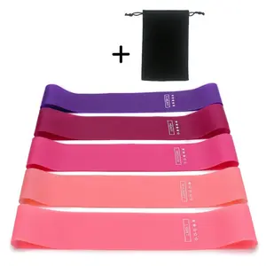5pcs Gradient Yoga Tension Belt, 5 Different Resistance Band with Storage Bag, Sports Band For Butt Lift, Body Shaping, Fitness, Workout Bands