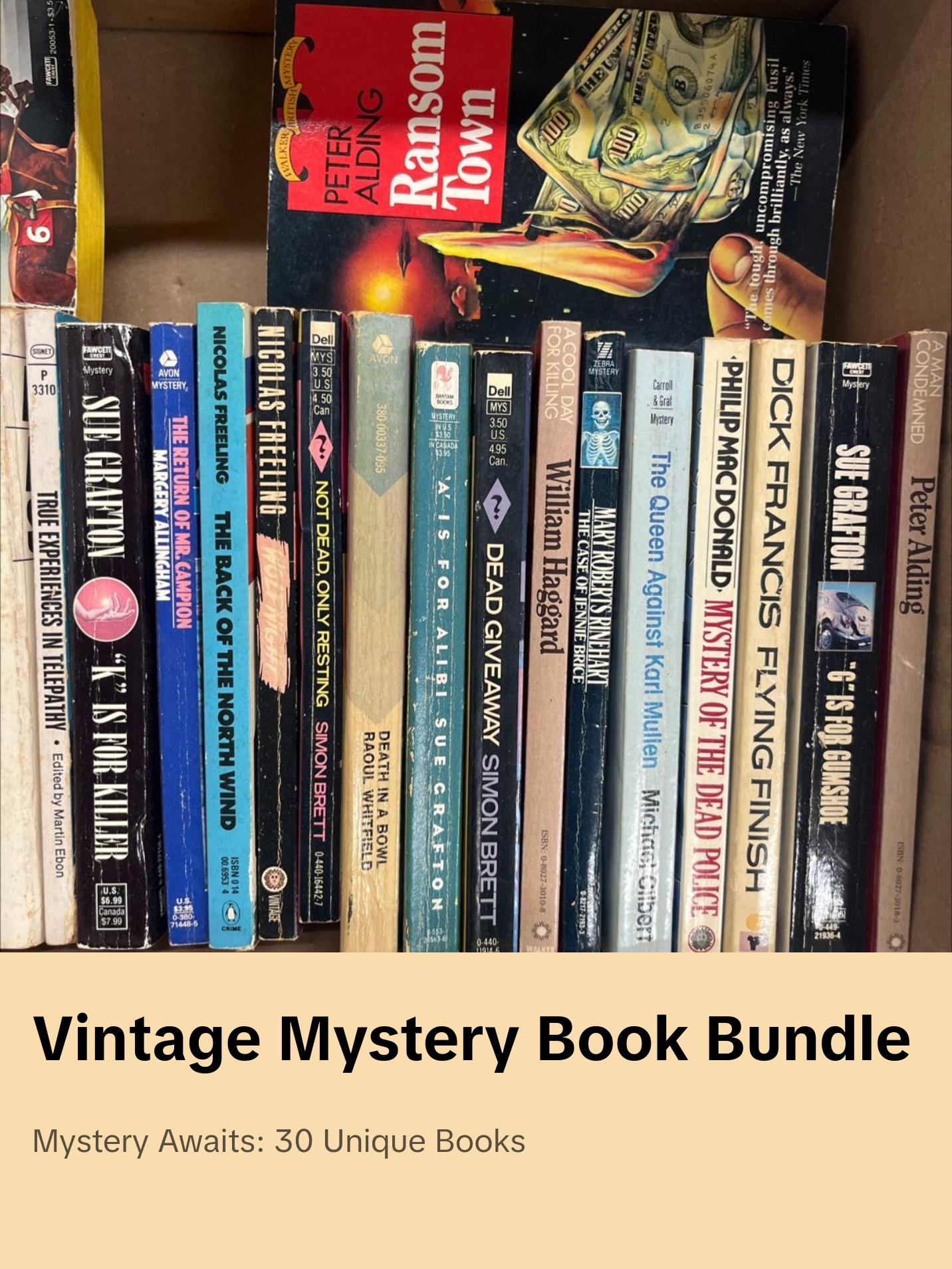 Vintage mystery bundle  30 books