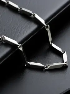 Trendy Hip Hop Rhombus Necklace for Men, Unique Design Fashionable Jewelry, Perfect Gift for Daily Wear, Versatile Style Accessory, Bling Stylish Accessory, Modern Fashion Accessories, Stainless Steel Necklaces
