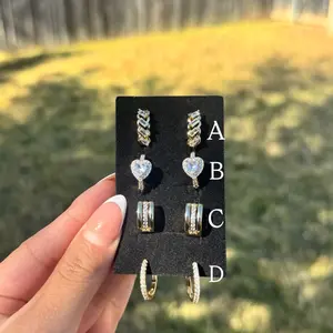 Gold Plated Small Clip Hoop earrings