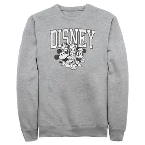 Men's Mickey & Friends Retro Black and White Group Sweatshirt
