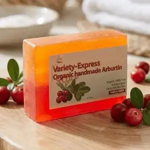 Organic Handmade Arbutin Soap Bar with Bearberry Extract for Brightening Dark Spots & Hydration Face & Body Care