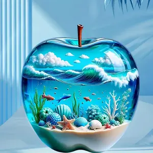 Vibrant Underwater Scene Wall Stickers, Self-Adhesive PVC for Bathroom, Living Room, Holiday Decor, Bright Colors, Traditional Ocean Theme