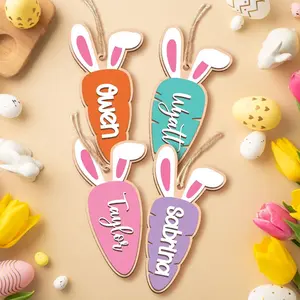 Personalized Easter Bunny Money Holder, Custom Name Bunny Money Holder, Easter Gifts Tags for Kids, Easter Basket Money Holder Gift