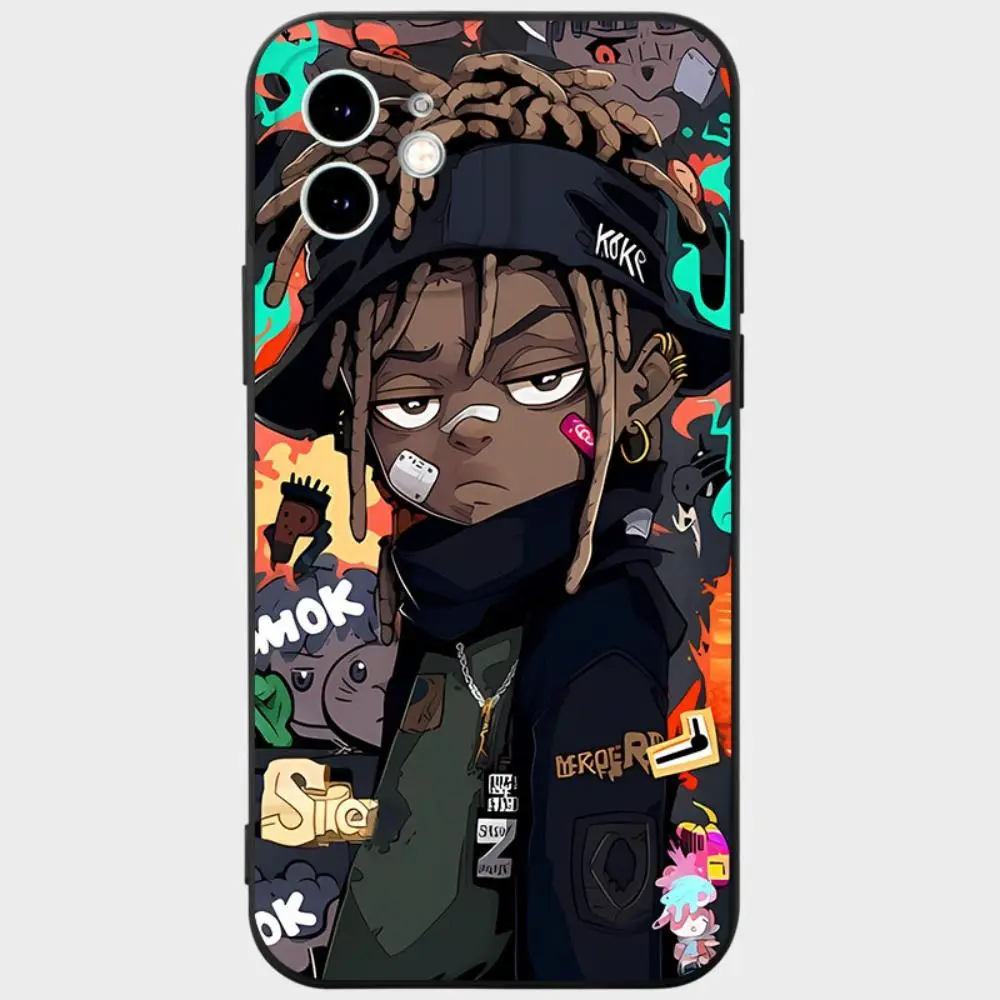 Cartoon Graffiti Pattern Phone Cases, Phone Cover, Shockproof Phone Protective Cover Compatible with iPhone 15 14 13 12 11 Pro Max 8 7, Summer Essenti