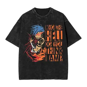 GenFavorite Snow Wash Loose Fit Distressed Cotton Tee  Casual Crewneck