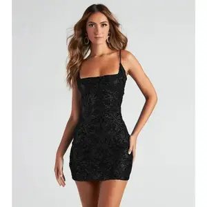 Summer sequined suspender sexy hip wrap slim mini  Women's Sequin Spaghetti Straps   V-Neck Tulle Ball Gown Glitter Ball Gown  Long Strapless Satin  Gown Strap Mermaid  Halter Flowy Elegant Cowl Neck Mermaid  dress dance teen mom prom event