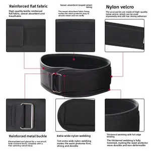 Unisex Fitness Belt Professional Sports Waist Support Belt Suitable for Abdominal Squats Deadlifts Strength Training Weightlifting Waist Protection