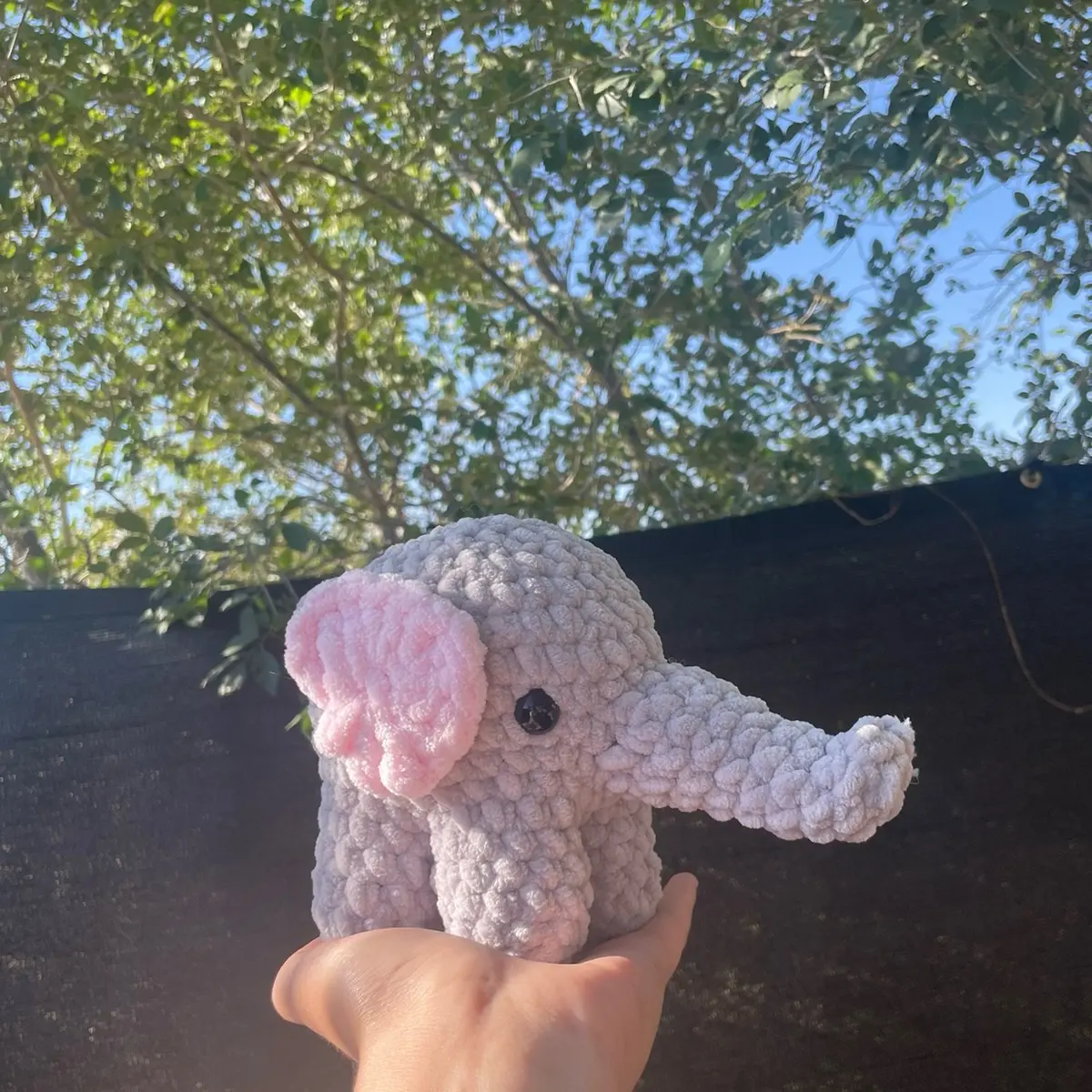 Baby Elephant Crochet Plush
