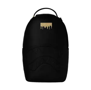 SPRAYGROUND GOLD BRICK LUXE DRIP LOGO BACKPACK