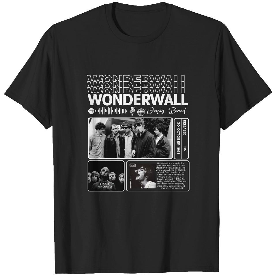Unique Oasis Wonderwall Band Graphic Tees, Concert Tour 2025
