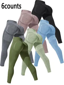 Women's Solid High Waist Sports Leggings, Casual Comfy Breathable Skinny Pants for Yoga Gym Workout Running, Ladies Sportswear for All Seasons, Yoga Leggings for Women, Leggings for Yoga