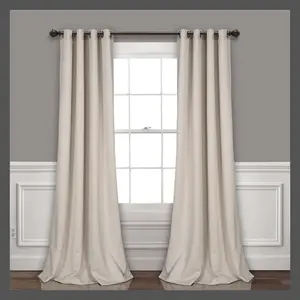 Set of 2 108"x52" Grommet Top Insulated Blackout Window Curtain Panels - Lush